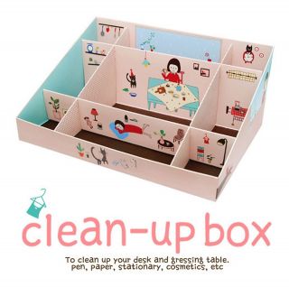 Clean Up Make up Perfume Organizer DIY Storage Box NEW