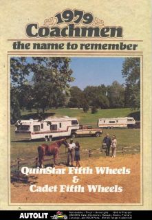 1979 Coachmen Quinstar Cadet Travel Trailer Brochure