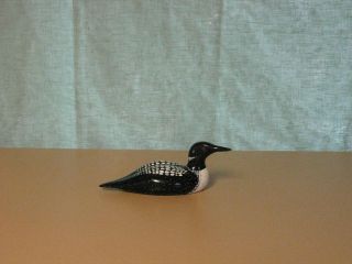 Loon Hand Carved Hand Painted Signed Origional