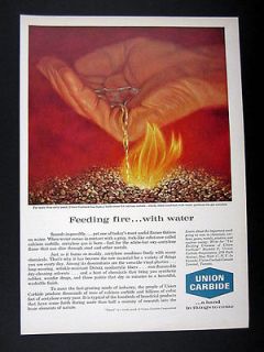 Union Carbide Calcium Carbide Acetylene Gas 1961 print Ad 