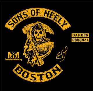 SONS OF NEELY Boston Cam Bruins Hockey T shirt Medium M