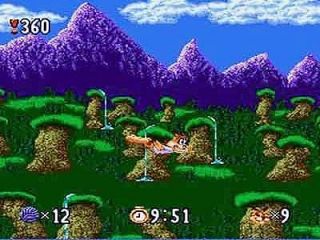 Bubsy in Claws Encounters of the Furred Kind Super Nintendo, 1992 