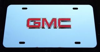 NEW GMC logo badge emblem Stainless Steel License Plate