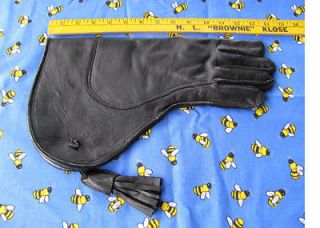 RIGHT HAND Falconry Glove Gauntlet Black SIZE XL