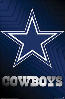 Rare Dallas Cowboys NFL Football LONE STAR LOGO Poster