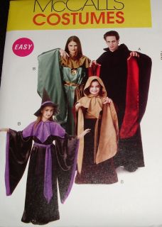 McCalls MP446 Boys Girls Druid Vampire Witch Robe costumes sz 5 12