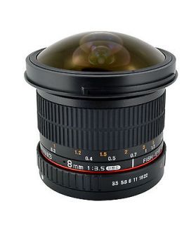 New Rokinon 8mm F/3.5 HD Fisheye Lens with Removable Hood for Nikon 