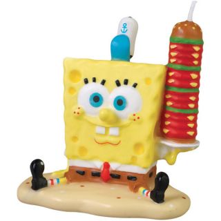   SQUAREPANTS CAKE CANDLE ~ Birthday Party Supplies ~ decorations