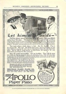 1911 Apollo Player Piano   Vintage Ad