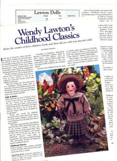 Interesting 1995 Article/Pics/I​nfo/List of WENDY LAWTON Childhood 