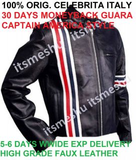 captain america leather jacket in Coats & Jackets