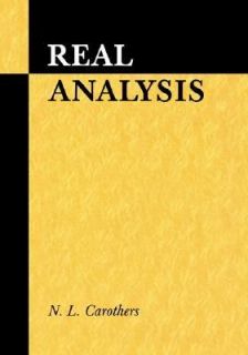 Real Analysis by N. L. Carothers 2000, Paperback