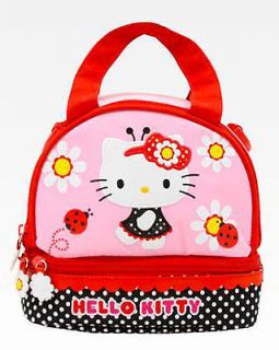 Hello Kitty Lunch Bag Box Ladybug PVC FREE New  SuPeR 