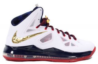 Nike Lebron 10+ X+ USA Sport Pack Gold Medal Pack 542244 100 VERY 