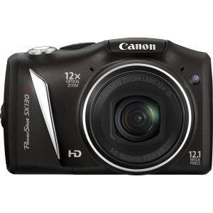 Canon PowerShot SX130 IS 12.1 MP Digital Camera   Black