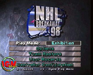 NHL Breakaway 98 Nintendo 64, 1998