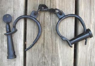 cast iron working PIRATE SHIP HANDCUFFS brig shackles