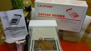 CALIFONE 3430AV Portable Cassette Tape Player & Recorder Magnetophone 