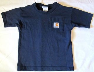 Toddler Boys Navy Blue Carhartt Short Sleeve Shirt Size 2T