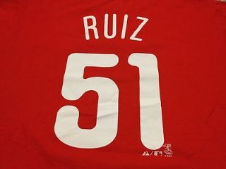 Carlos Ruiz Philadelphia Phillies Jersey T Shirt Majestic MLB NEW 