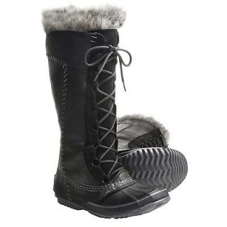 New Womens Sorel Cate the Great Pac Boots Black/Pewter Waterproof Size 