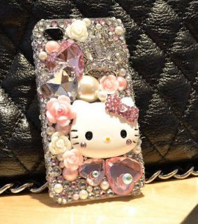   Kitty DIY Bling For cell Phone iPhone 4 4S 5 5g Case Deco Den Kits