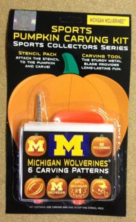   WOLVERINES Pumpkin Carving Kit with Stencils NEW 