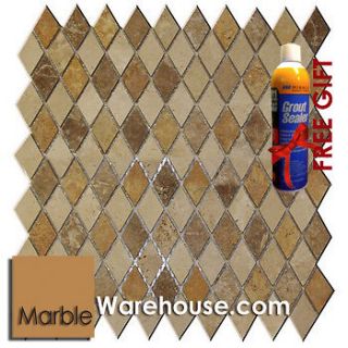   Mix Travertine Honed Tile & Stone Mosaic Sheet for Flooring Wall
