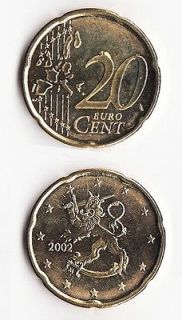 Finland   20 Euro Cents 2002 Coin UNC