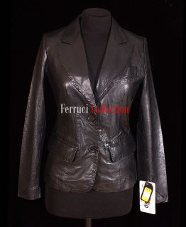 Charlize Black Ladies Smart Casual Formal New Waxed Soft Leather 