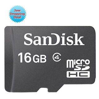 NEW SANDISK 16GB MICROSD TRANSFLASH SD MEMORY CARD 16G TF SDHC DIGITAL 