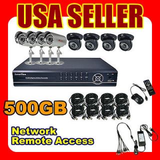   Channel CH CCTV Security Camera DVR System Night Vision HDD USA