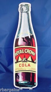   ROYAL CROWN Bottle Metal Vintage Style Sign Ad Pop Soda Drink Old New