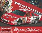 1990 MORGAN SHEPHERD MOTORCRAFT #15 NASCAR WINSTON CUP POSTCARD