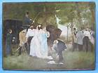 1891 Continental Rare Oil on Canvas Painting of a Duel Signed