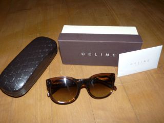 New Celine Classic Audry Brown Sunglasses Retro Rare with Case 1747