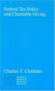   and Charitable Giving by Charles T. Clotfelter 1985, Hardcover