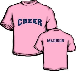 Cheer Shirt Custom Made T Shirt With Your Name & # Tee Cheerleader 