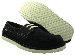 New Vans Sea Captain Black Boat Shoes US Mens 6 ,Women 7.5