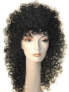 Cher Longer Version Black Curly Lacey Costume Wig
