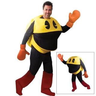 LICENSED DELUXE PAC MAN ADULT GAMER TWO POSITION COSTUME (ONE SIZE 