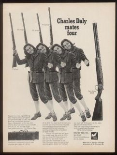 1968 Charles Daly shotgun 5 models woman photo ad