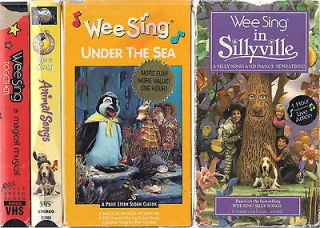 WEE SING CHILDRENS VHS VIDEOS RARE OUT OF PRINT