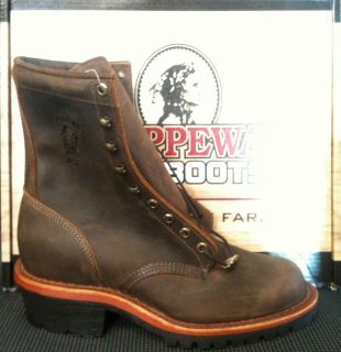 MADE IN THE USA Chippewa 20090 Mens 8 Non Steel Toe Logger Boots