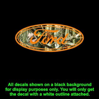 Camo Ford oval Window Decal Ford Truck F 150 F 250 F 350