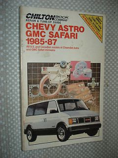1985 1987 CHEVY GMC MINI VAN SHOP MANUAL SERVICE BOOK SAFARI ASTRO 