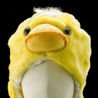 Yellow Chick Chicken Hen Mascot Fancy Dress Costume Mask Hat Cap 