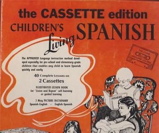   CHILDRENS LIVING SPANISH course Cassette Excellent kids edition