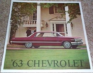 1963 Chevrolet Deluxe Brochure Impala/SS/Bel Air/Biscayne/W​agons