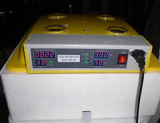 Fully Automatic 48 Chicken, Duck, Quail Egg Incubator  Free FAST 